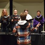 Anima Vocal Ensemble and Varsity Glee Club at Caledonia High School with the Grand Rapids Chamber Choir on February 10, 2025